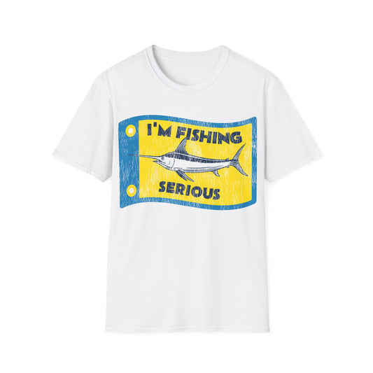 Im Fishing Serious Flag T-Shirt