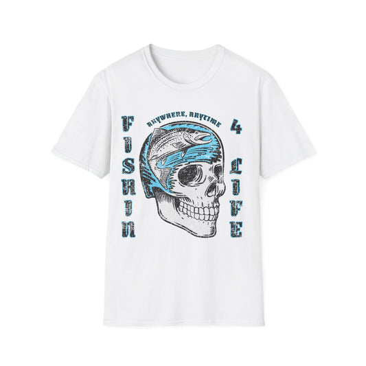 Fishin 4 Life Skull T-Shirt