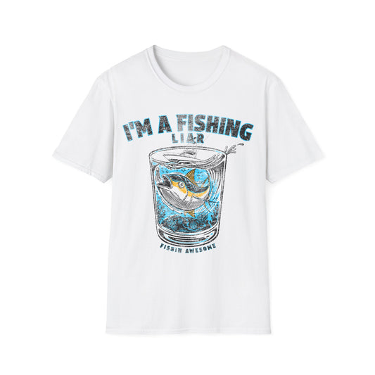Fishing Liar Glass T-Shirt