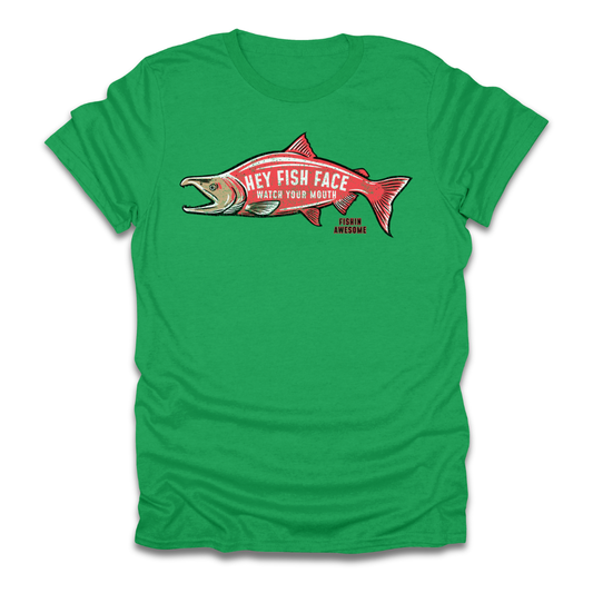 Hey Fish Face Salmon T-Shirt
