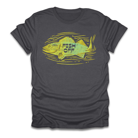 Fish Off Walleye Yellow T-Shirt