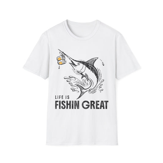Life Is Fishin Great Swordfish T-Shirt