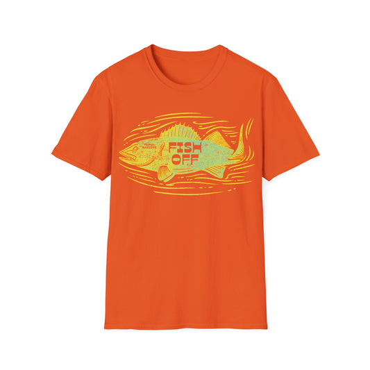 Fish Off Walleye Yellow T-Shirt