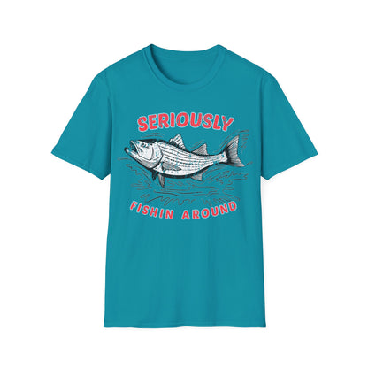 Seriously Fishin Around Striped Bass T-Shirt