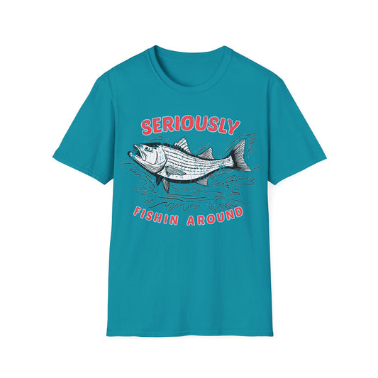 Seriously Fishin Around Striped Bass T-Shirt