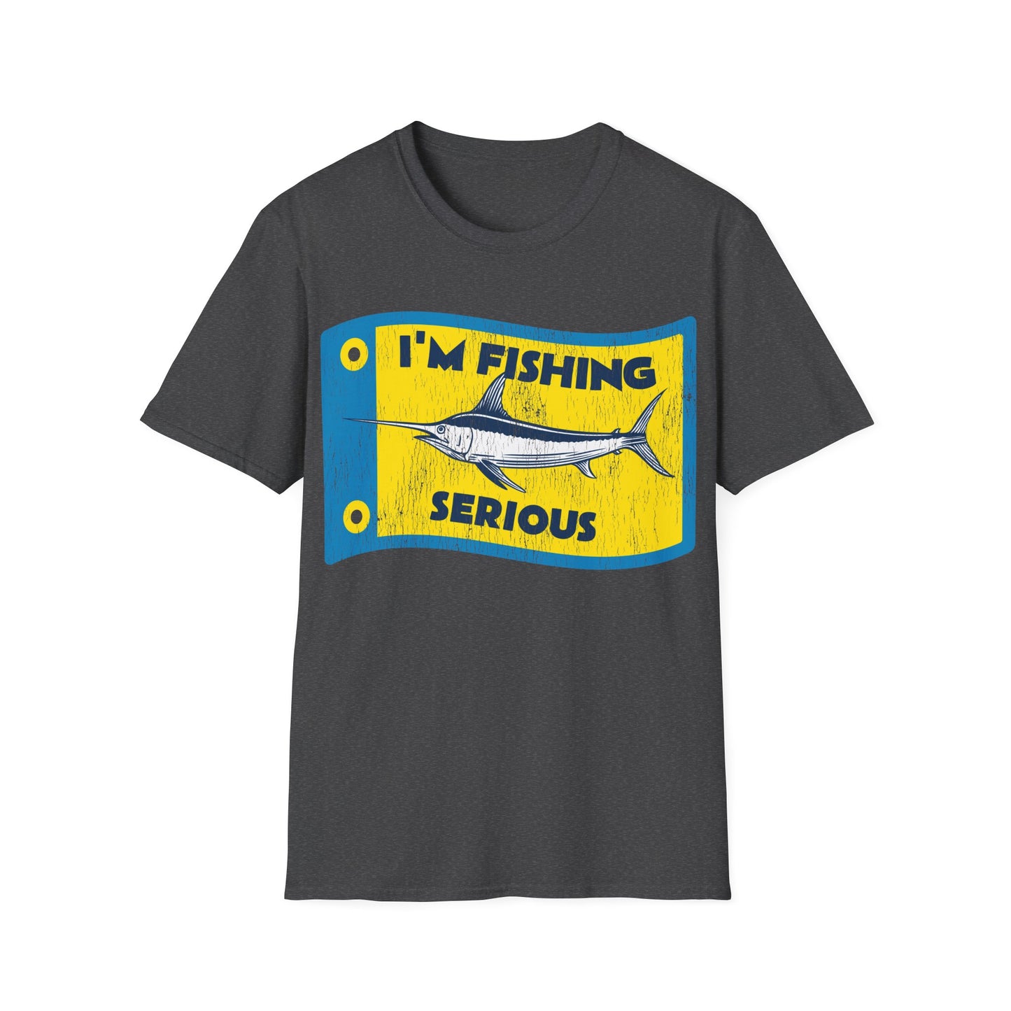 Im Fishing Serious Flag T-Shirt