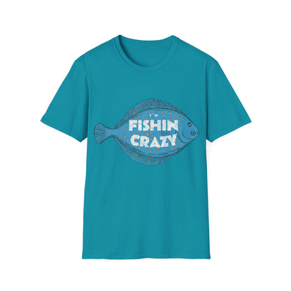 Im Fishin Crazy Flounder T-Shirt