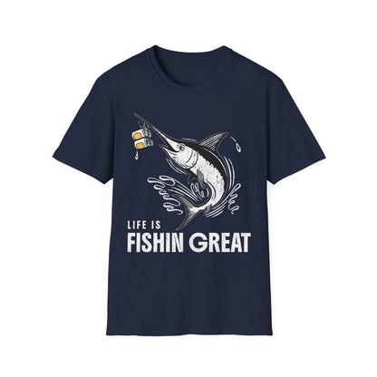 Life Is Fishin Great Swordfish T-Shirt