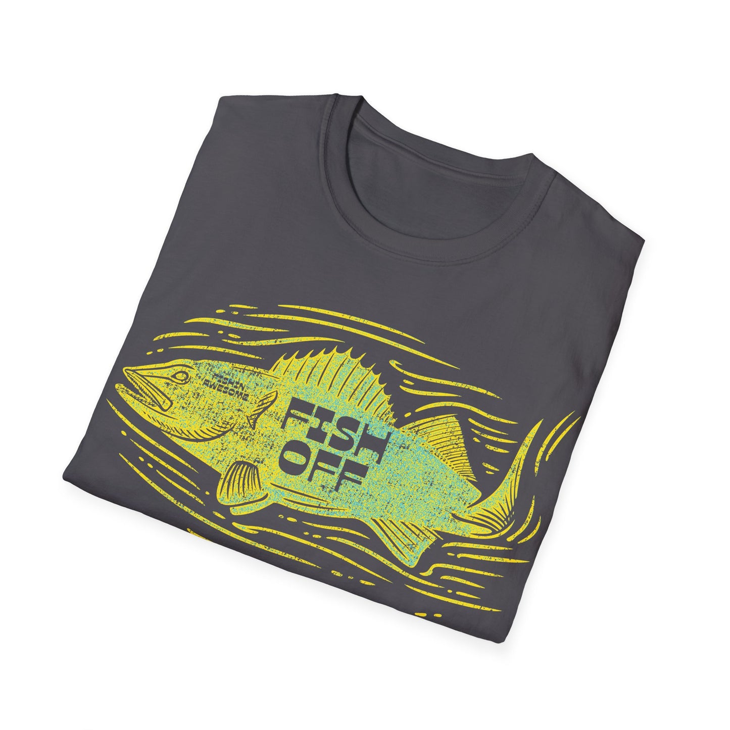 Fish Off Walleye Yellow T-Shirt