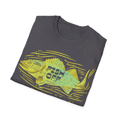 Fish Off Walleye Yellow T-Shirt