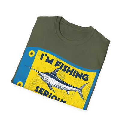 Im Fishing Serious Flag T-Shirt