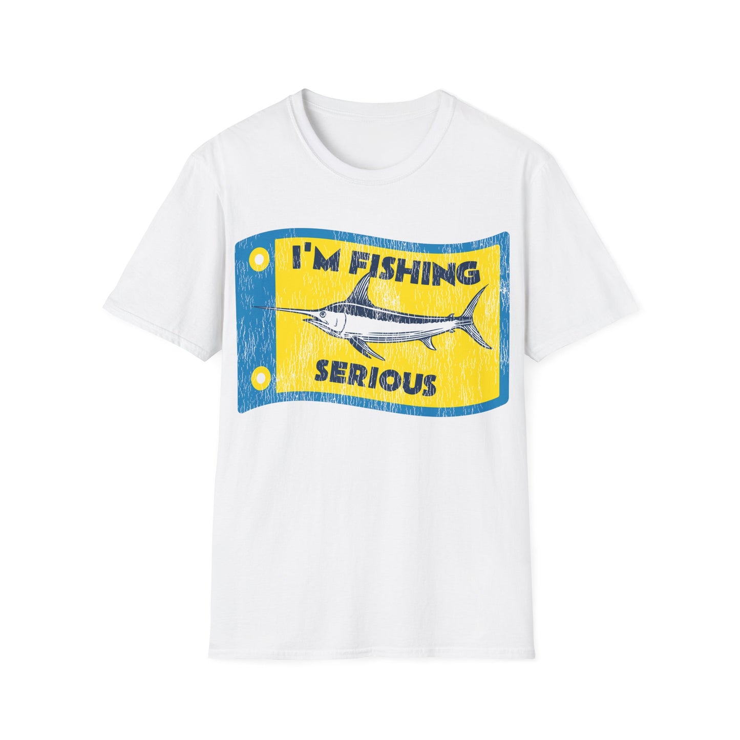 Im Fishing Serious Flag T-Shirt