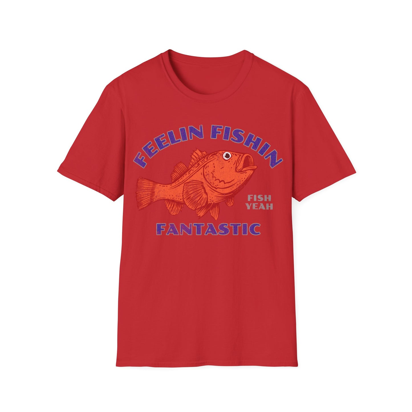 Feelin Fishin Fantastic Orange Fish T-Shirt