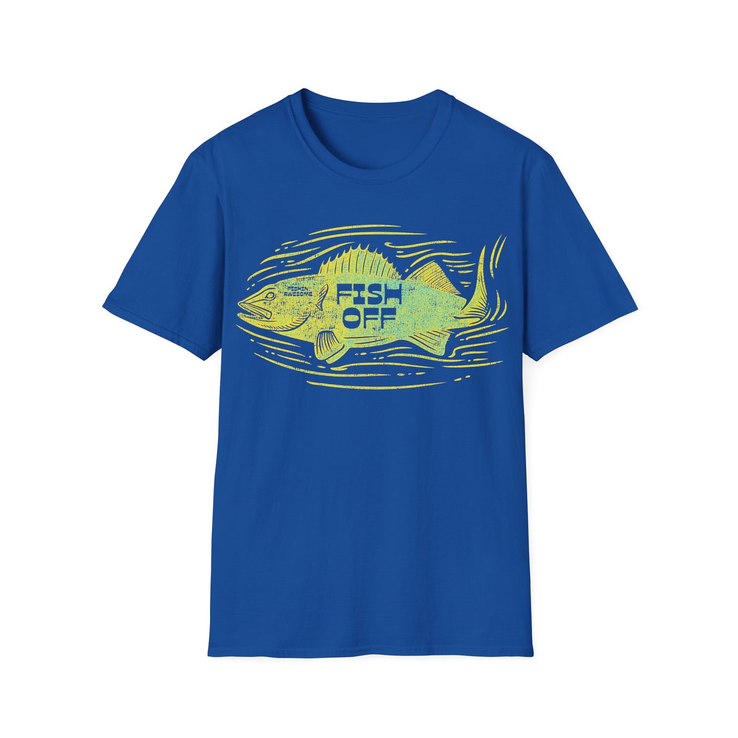 Fish Off Walleye Yellow T-Shirt