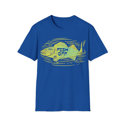 Fish Off Walleye Yellow T-Shirt