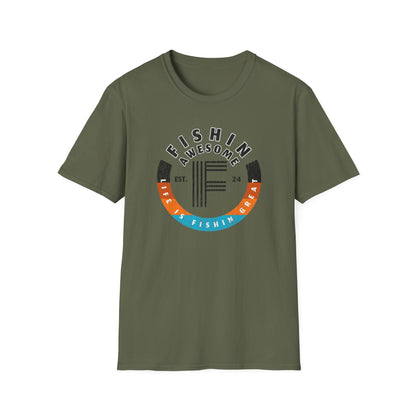 Life Is Fishin Great Circle T-Shirt