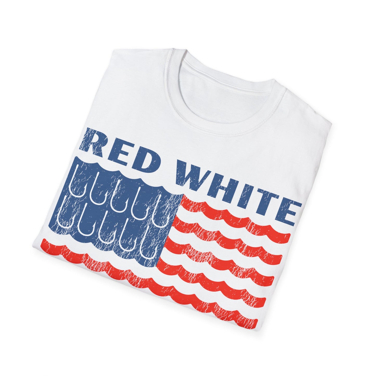 Red White & Fishin All Night T-Shirt