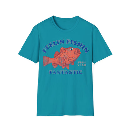 Feelin Fishin Fantastic Orange Fish T-Shirt