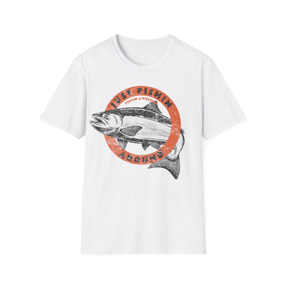 Just Fishin Around Salmon T-Shirt