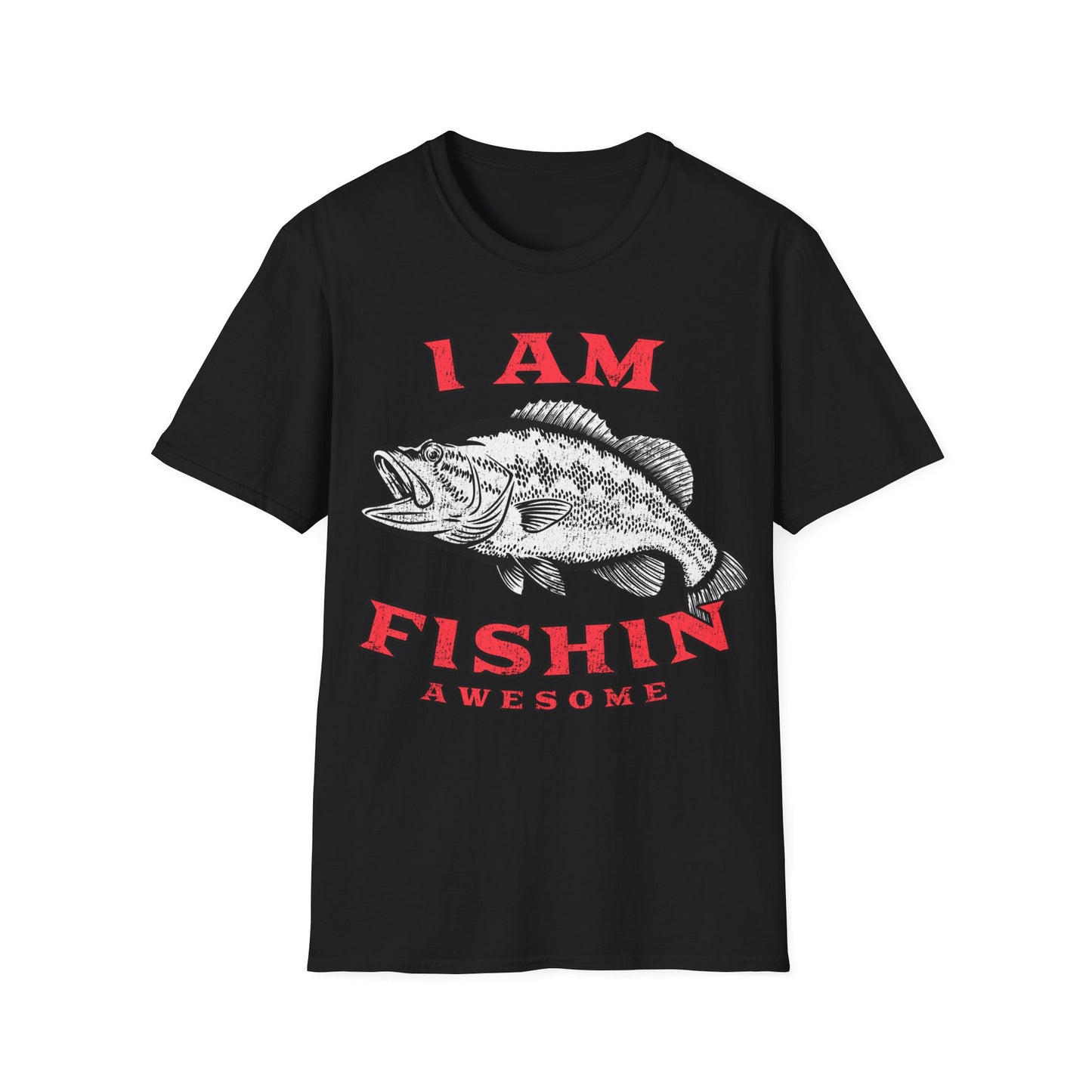 I am Fishin Awesome Largemouth T-Shirt