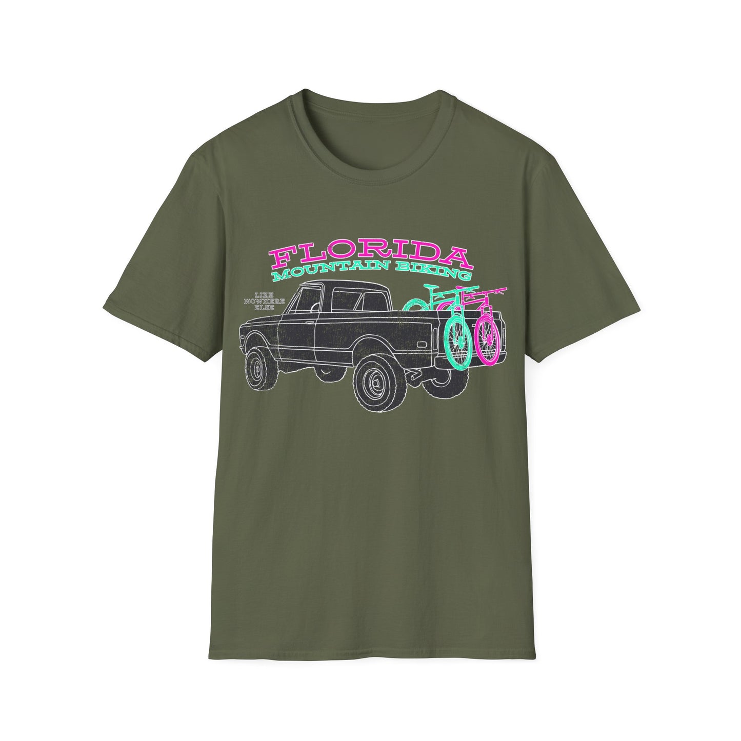 Florida Mountain Biking Truck T-Shirt