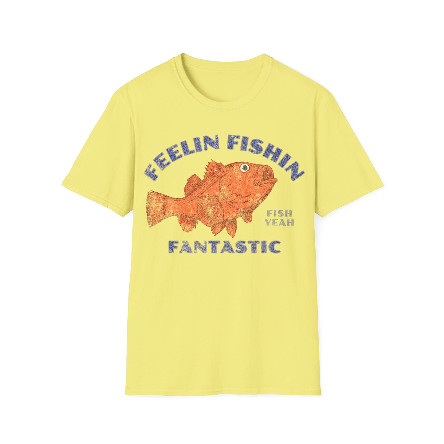 Feelin Fishin Fantastic Orange Fish T-Shirt