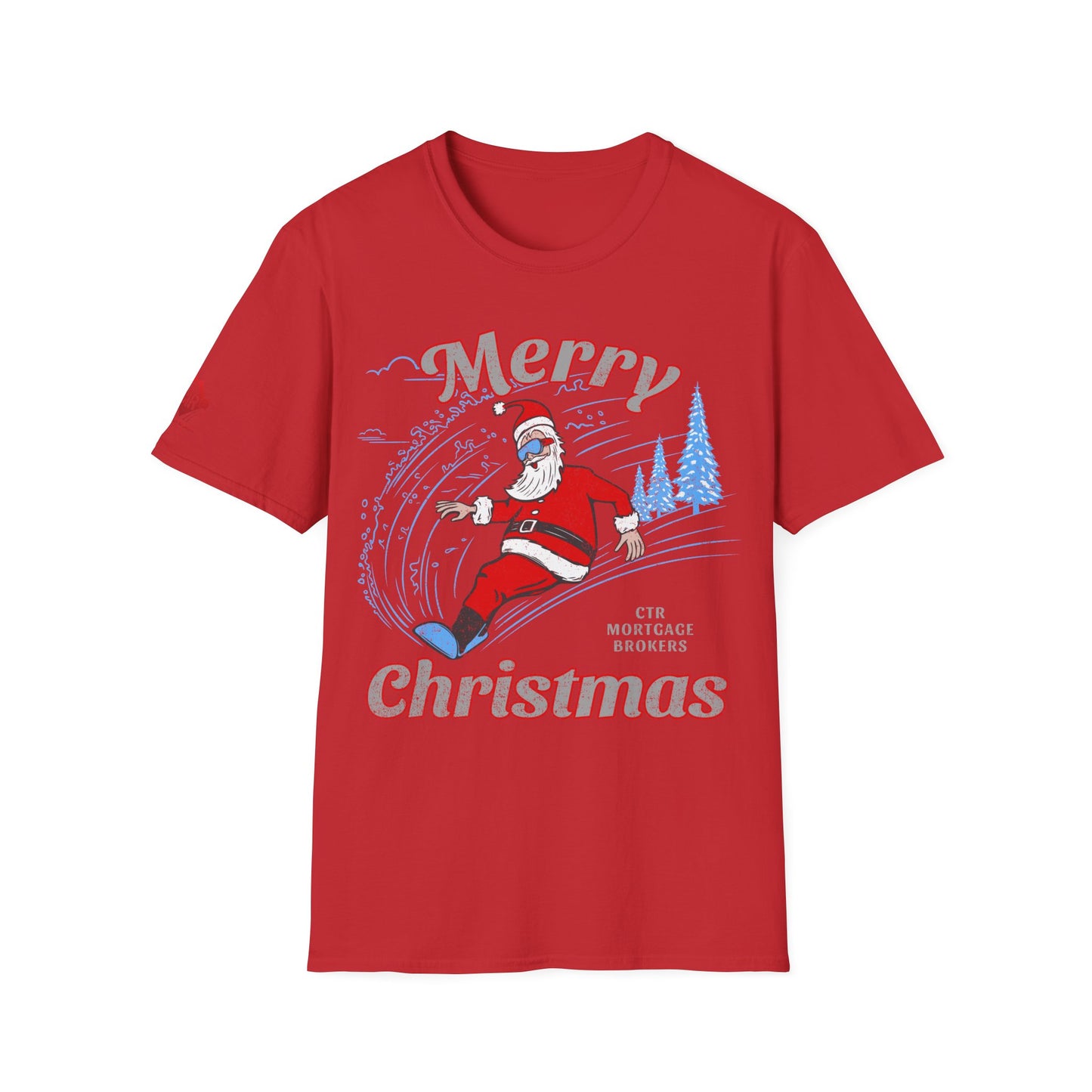 CTR Santa Snow Board T-Shirt