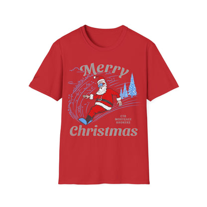 CTR Santa Snow Board T-Shirt