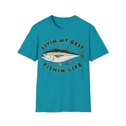 Livin My Best Fishin Life Tuna T-Shirt