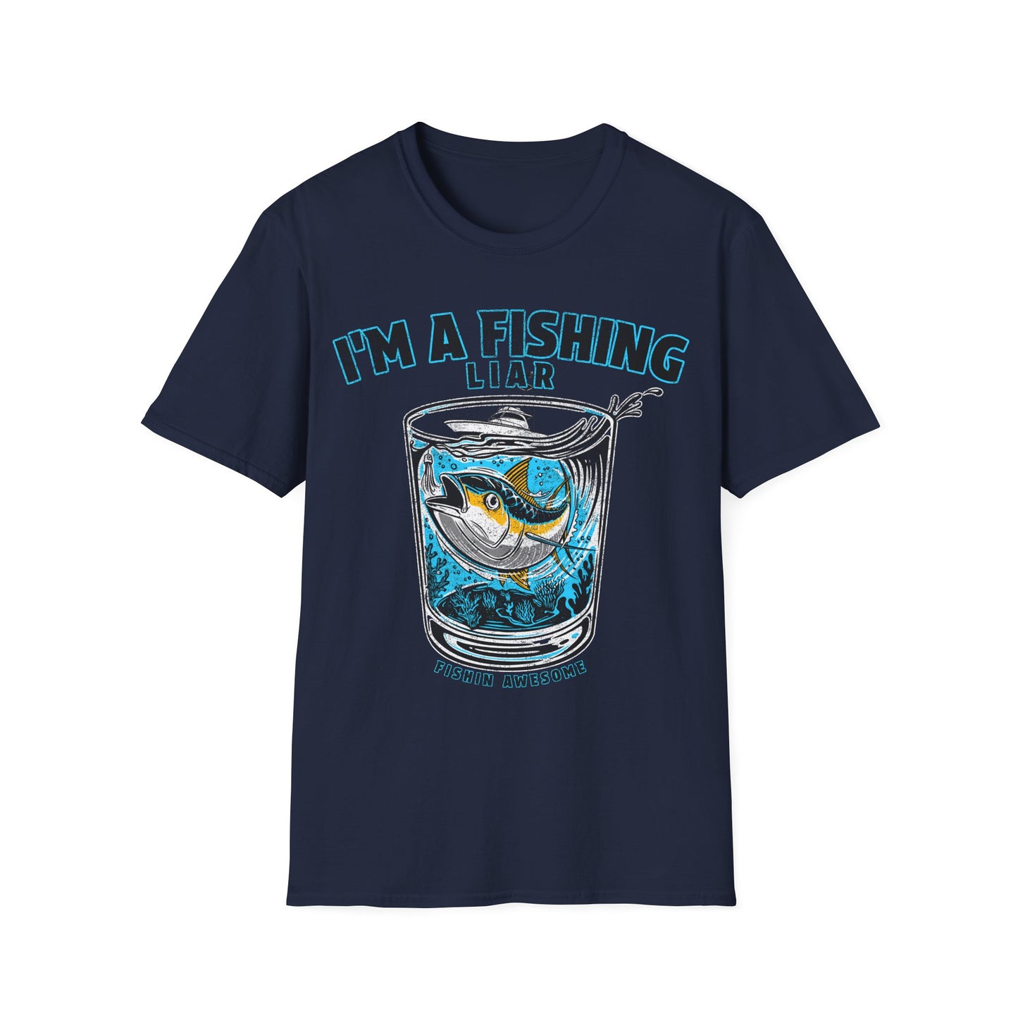 Fishing Liar Glass T-Shirt