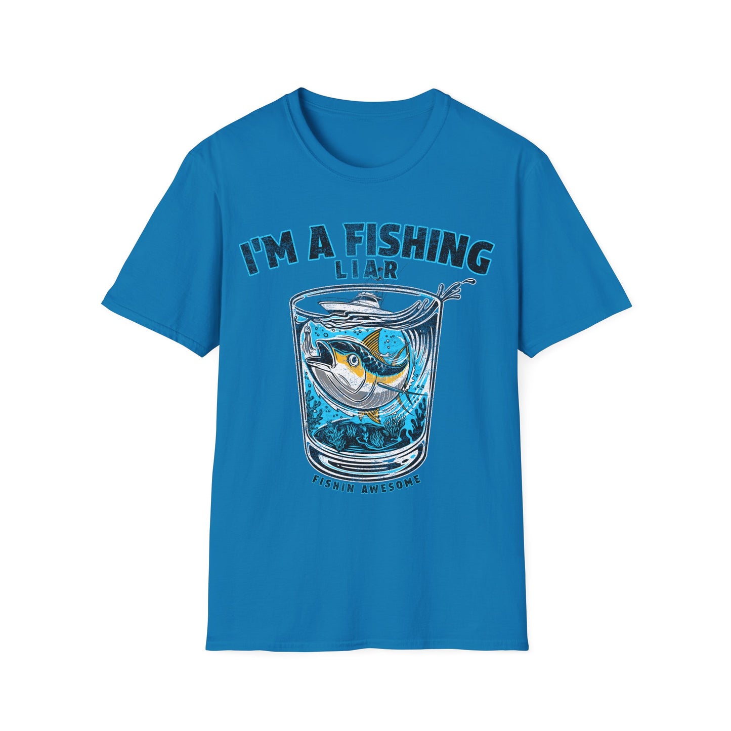 Fishing Liar Glass T-Shirt