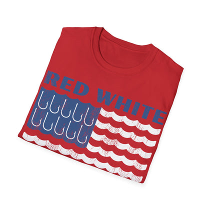 Red White & Fishin All Night T-Shirt