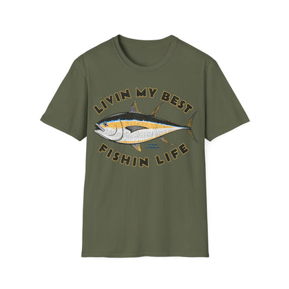 Livin My Best Fishin Life Tuna T-Shirt