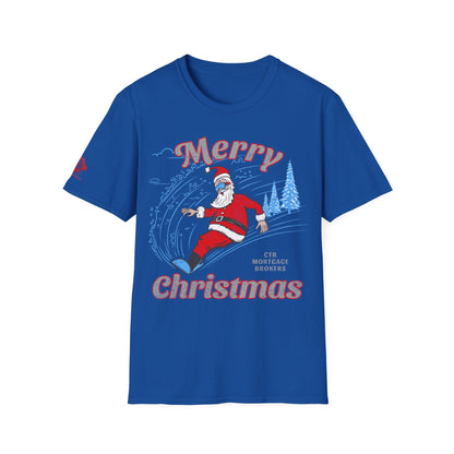 CTR Santa Snow Board T-Shirt