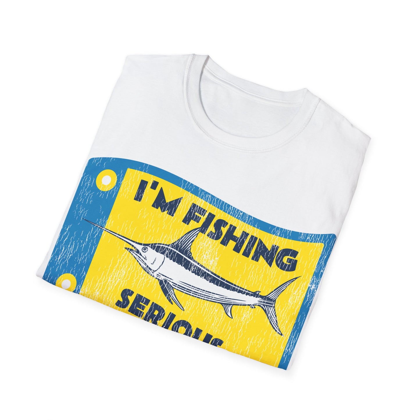 Im Fishing Serious Flag T-Shirt