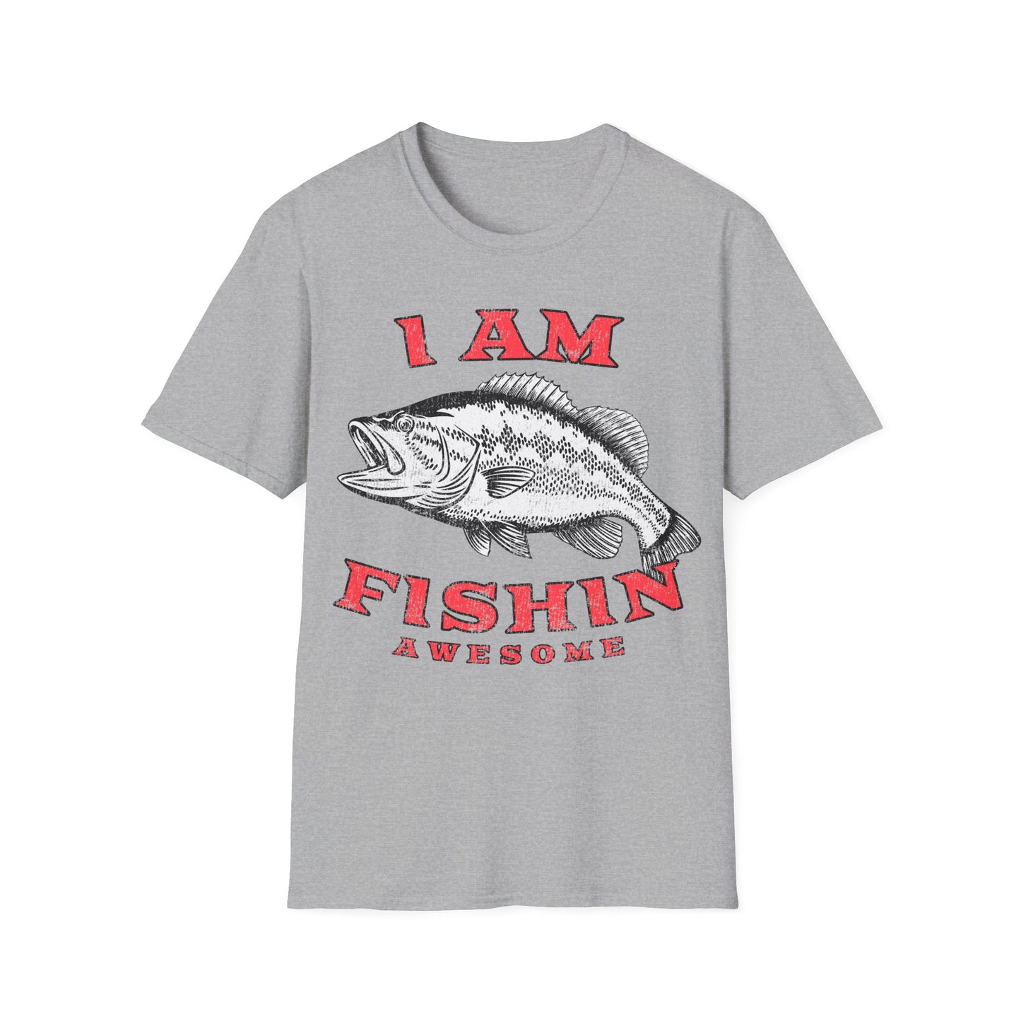 I am Fishin Awesome Largemouth T-Shirt