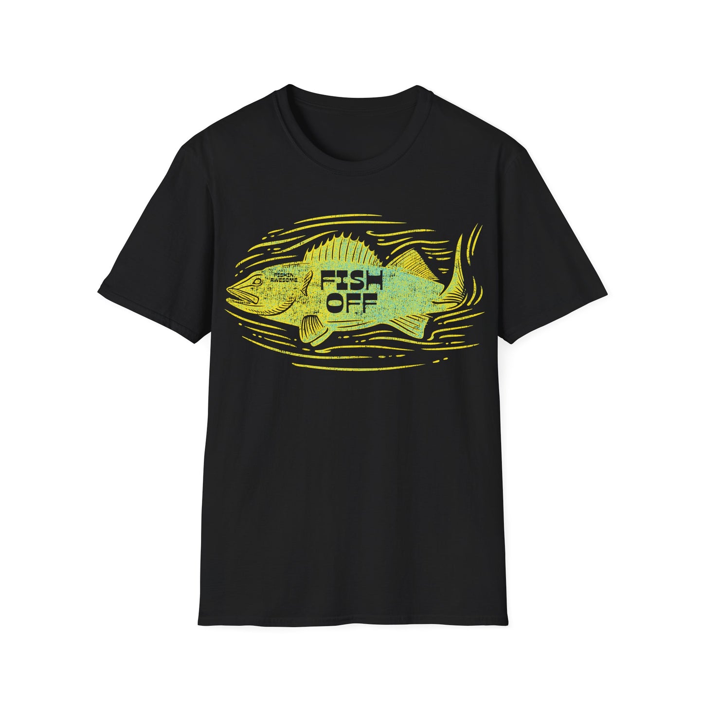 Fish Off Walleye Yellow T-Shirt
