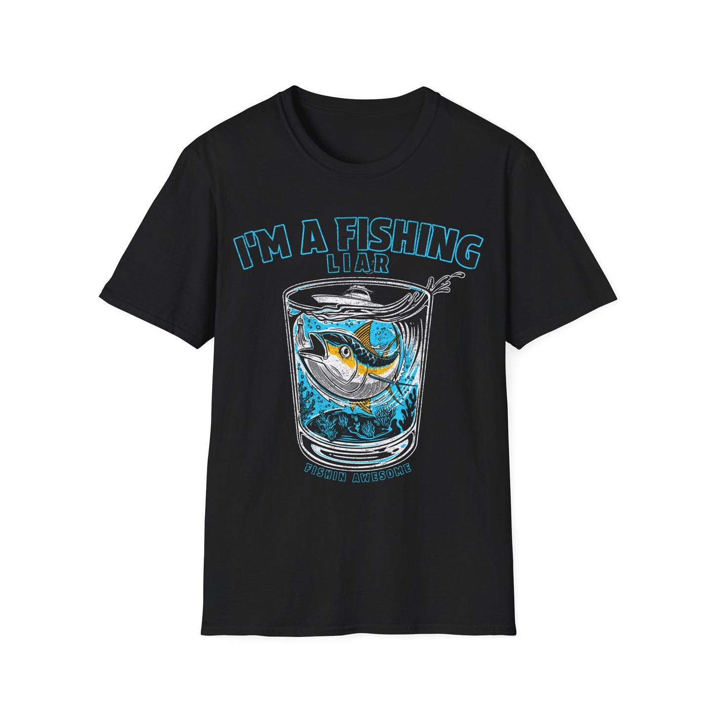 Fishing Liar Glass T-Shirt