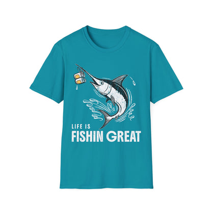 Life Is Fishin Great Swordfish T-Shirt