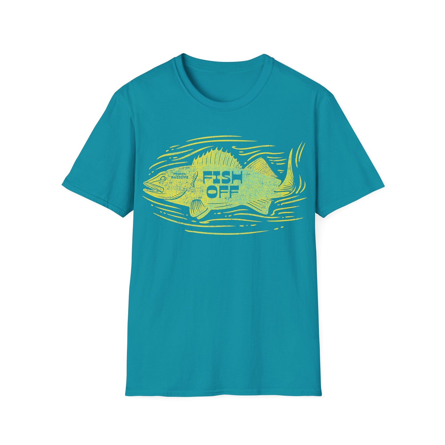Fish Off Walleye Yellow T-Shirt
