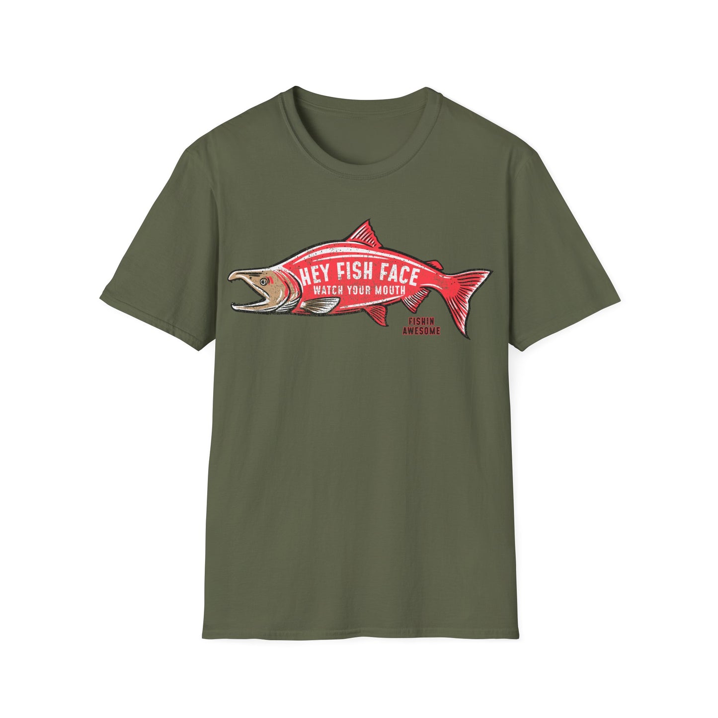 Hey Fish Face Salmon T-Shirt