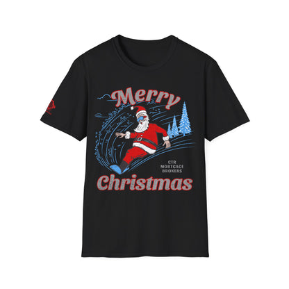 CTR Santa Snow Board T-Shirt