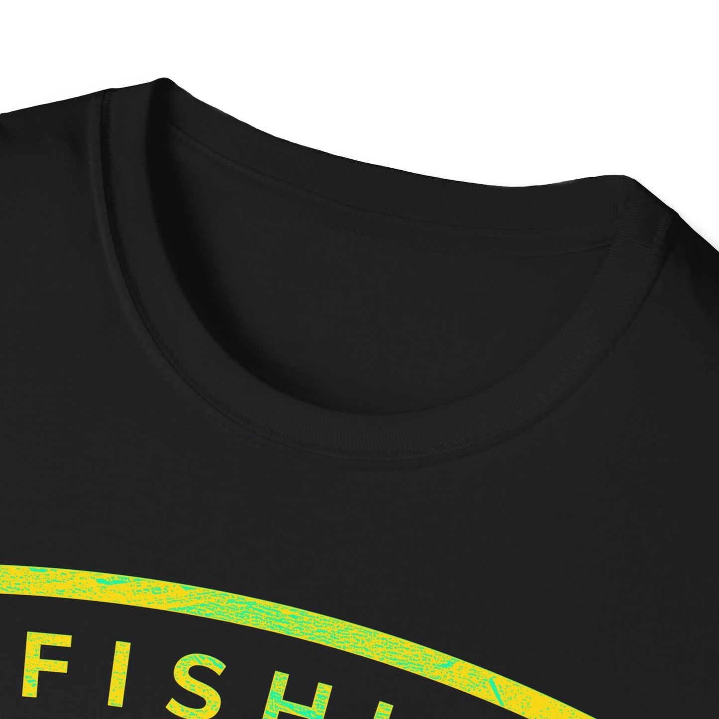 Fishin Awesome Yellow Green Tuna Stamp T-Shirt