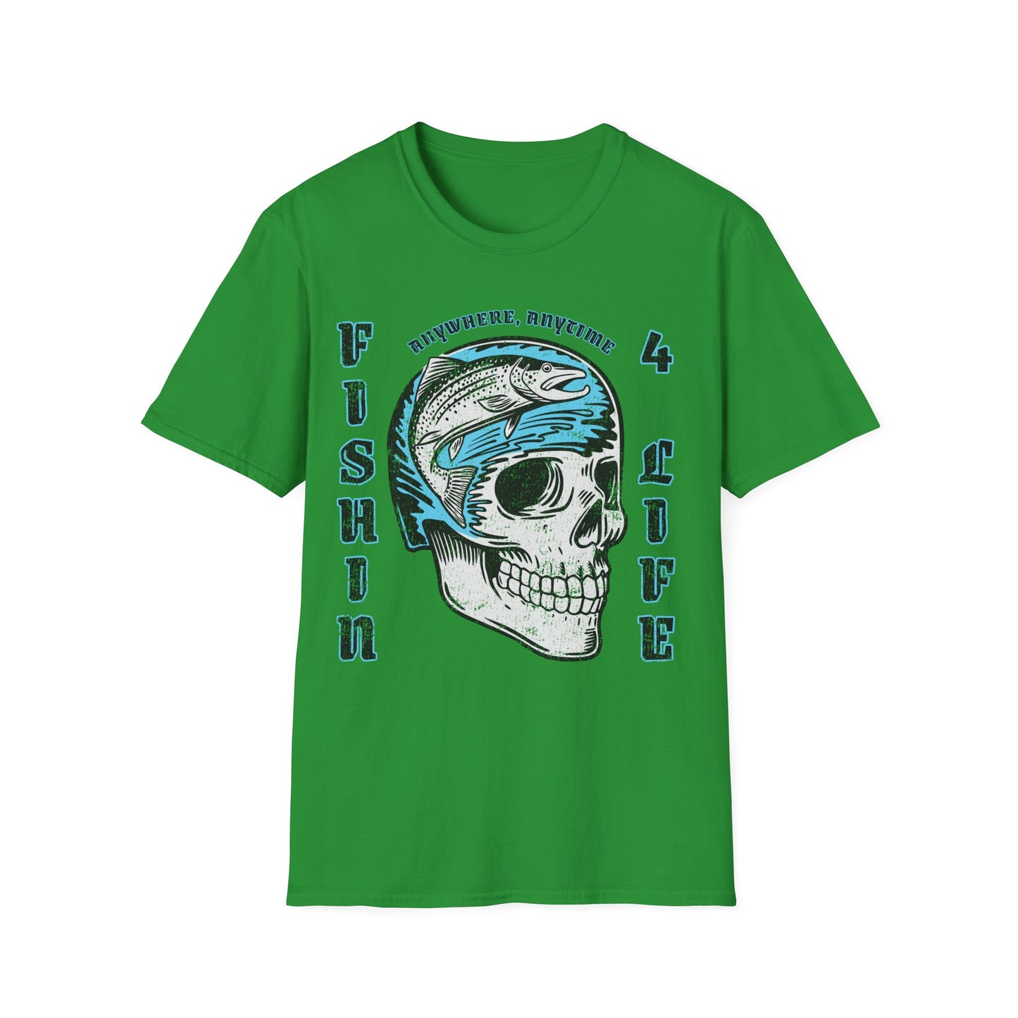 Fishin 4 Life Skull T-Shirt