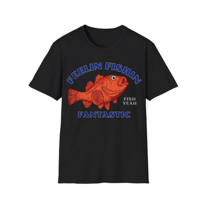 Feelin Fishin Fantastic Orange Fish T-Shirt