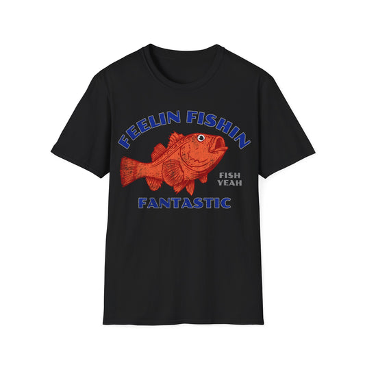 Feelin Fishin Fantastic Orange Fish T-Shirt