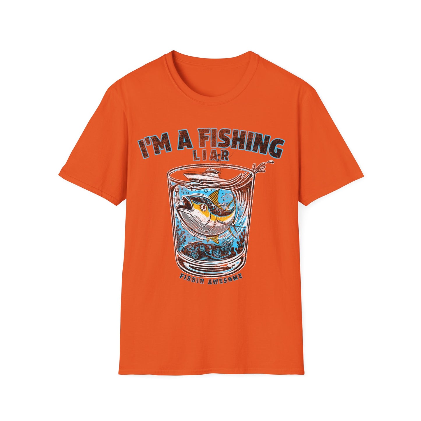 Fishing Liar Glass T-Shirt