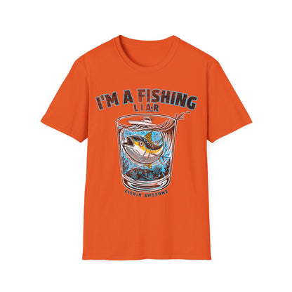Fishing Liar Glass T-Shirt