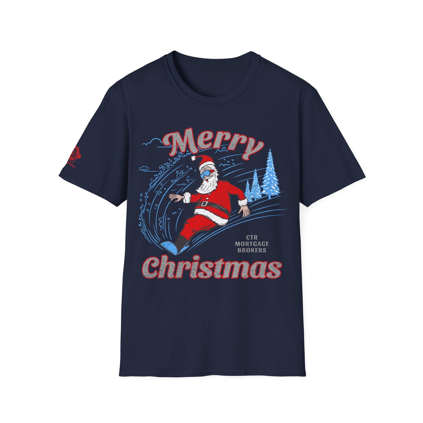 CTR Santa Snow Board T-Shirt