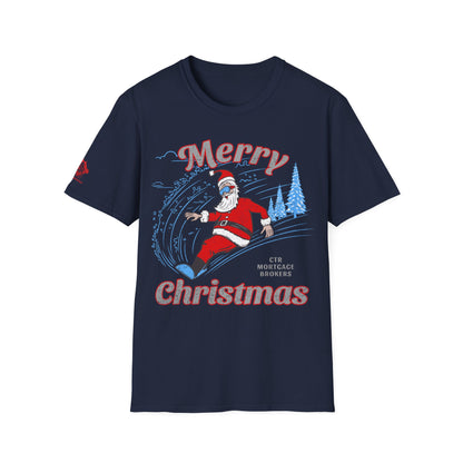 CTR Santa Snow Board T-Shirt